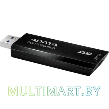 Внешний накопитель ADATA SC610 2TB (SC610-2000G-CBK/RD) картинка 4